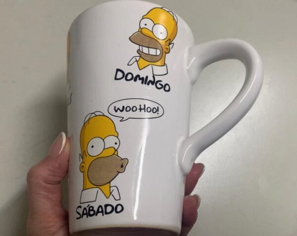 Taza alta Homero semana - Imagen 2